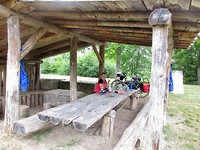 Droge lunchplek
