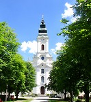 De kerk van het trappistenklooster