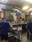 Voor vertrek eerst nog de glasblazers aan het werk zien.