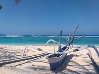 Het strand van Gili Meno