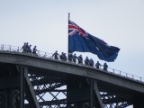 On top of the bridge