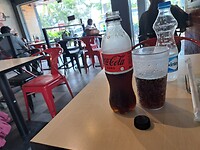 Cola zero bij Pizza Hut