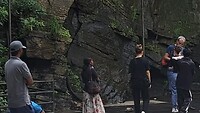 Apen bij de Ravanna waterval bij Ella