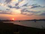 zonsondergang Lak Lake