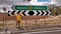 Is Adelaide left or right, maybe ask Google Maps