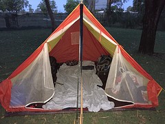 Interior of the tent