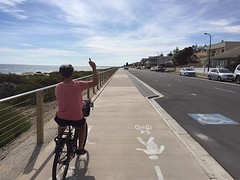 I seem to enjoy our bicycle ride in Adelaide