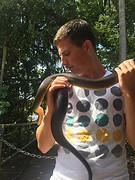 My connection with snakes is like Steve Irwin's connection with stingrays.
