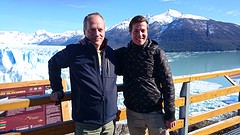 At the Perito Moreno glacier