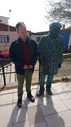 My father with the famous poet Pablo Neruda