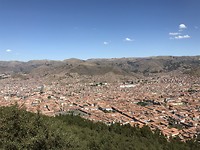 Uitzicht over de stad Cusco