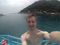 31. Op de boot vlak voor het duiken