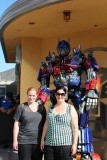 met een transformer op de foto