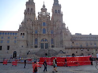 De kathedraal in Santiago.