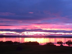 zonsondergang bij Myvatn