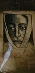 houtskool tekening in de grotten van Maastricht