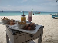 Lunch op het strand