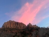 Zonsondergang Zion NP