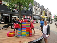 Blokken bouwen in het centrum