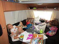 Chillen in de caravan
