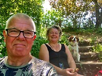 Familie op de trap