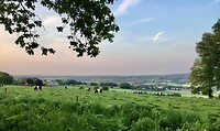 Het uitzicht op Epen vanaf onze camping