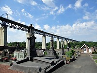 Moresnet met zijn viaduct gaat over het hele plaatsje