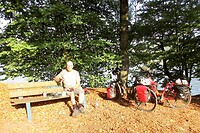 Weer een zonnige pauzeplek aan de Baldeneysee bij Werden