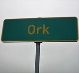 Or, ork ,ork, soep eet je met een ....