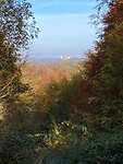 Bij Eisenach uitzicht op de Wartburg