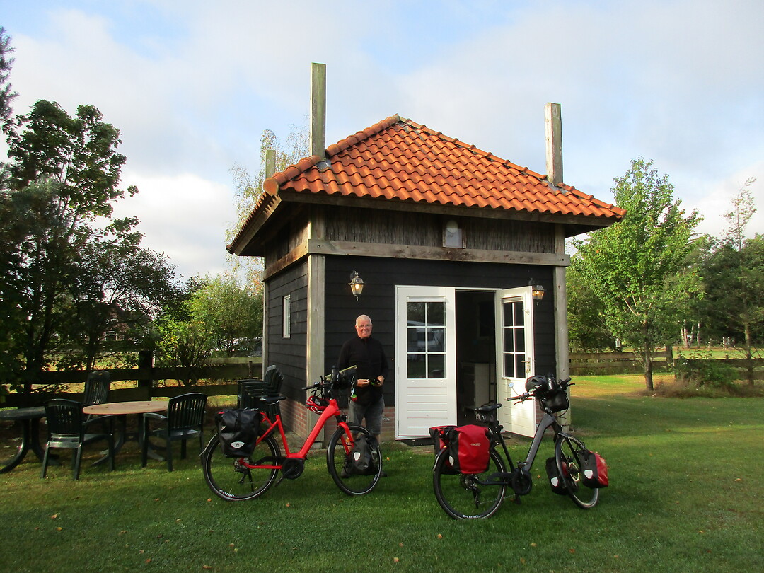 Klaar voor vertrek, de hut is een aanrader