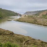 We steken de grensrivier over tussen Alentejo en de Algarve