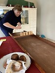 We spelen een competitie sjoelen