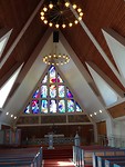Interieur kerk.