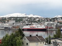 Aangemeerd in Tromsø.
