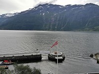 Uitzicht op Hardangerfjord.