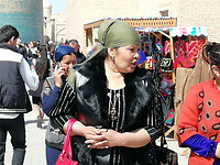 bezoekende dame Khiva