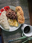Nicaraguans ontbijt/Desayuno nica