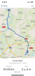 Route Lamarche naar Dole, ca. 35 km