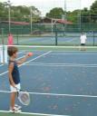 Tennis wedstrijd