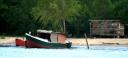 vissersdorp langs de Suriname rivier