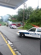 brandje onderweg