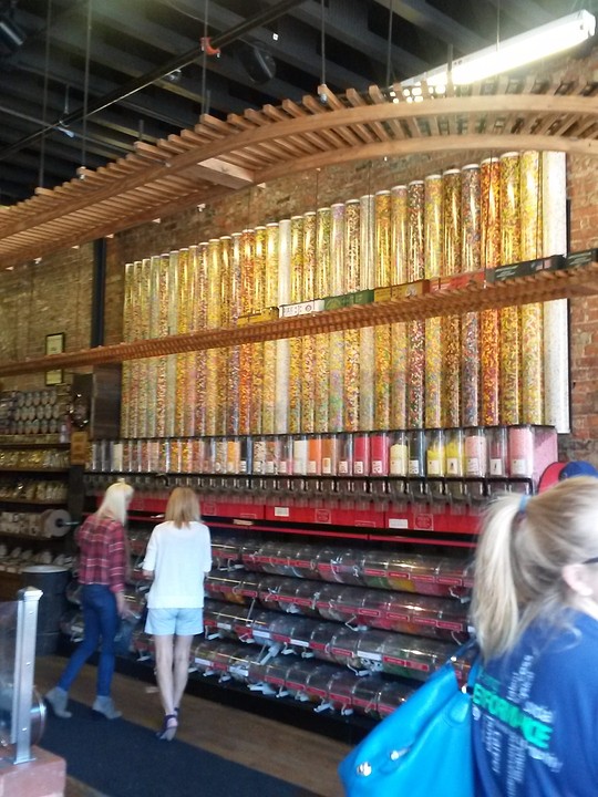 candy shop with train