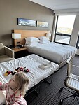 Onze hotelkamer in Amsterdam