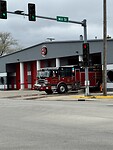 De nieuwe brandweerkazerne in Pontiac