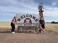 Midpoint van de route 66!
