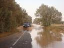 Weg vol water
