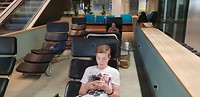 Nog even chillen op vliegveld Schiphol
