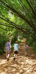 Lopen over de modderpaden