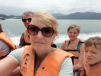 Selfie op het meer